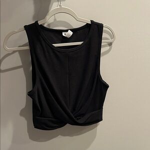 90 Degree By Reflex Black Twist Front Crop Top
